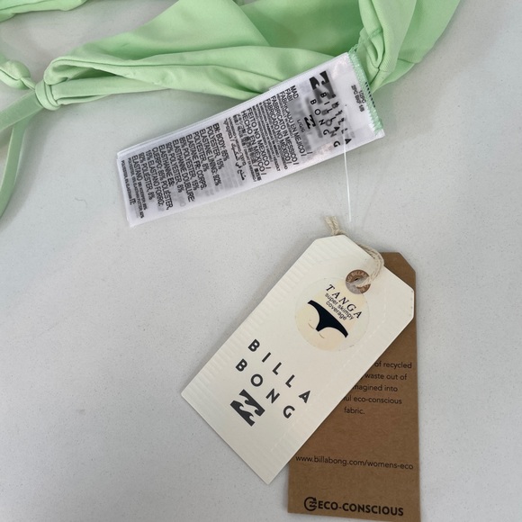 Billabong Lime Green Sol SeacherTie Side Bikini Bottoms / NWT - Picture 9 of 9